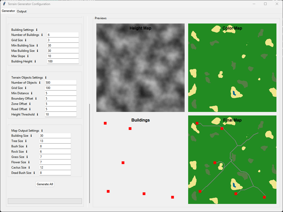 Terrain Generator Interface