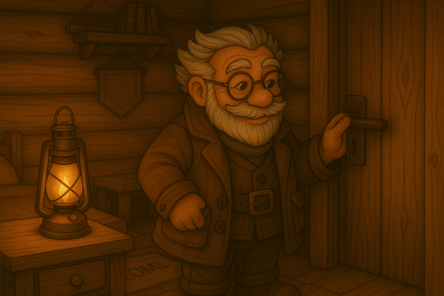 Professor Bumblegear admires your door's magical lock